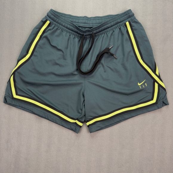 Nike Pants - Nike Fly Basketball Shorts Large Dark Green Mesh Dri-FIT Athletic